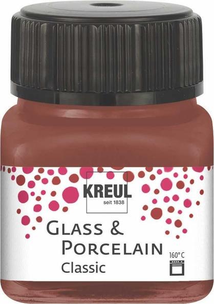 Boja za porculan i staklo, 20 ml, pokivna, konjak