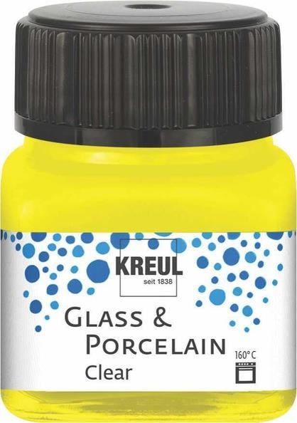 Boja za porculan i staklo, 20 ml, transparent, žuta