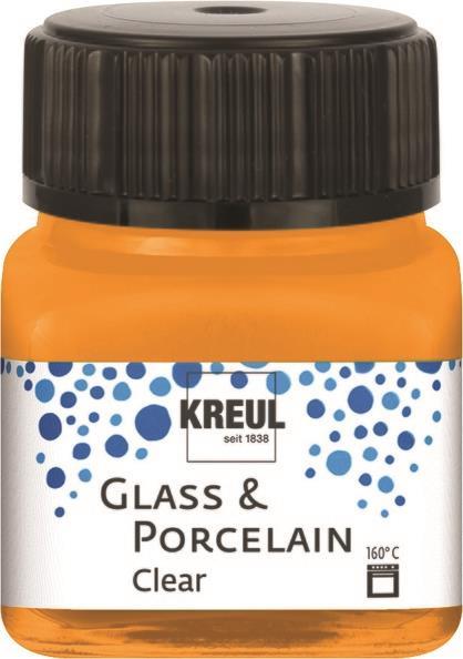 Boja za porculan i staklo, 20 ml, transparent, narančasta