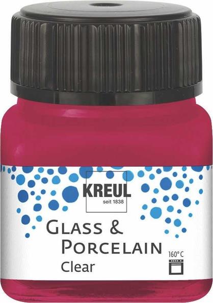Boja za porculan i staklo, 20 ml, transparent, tamno crvena