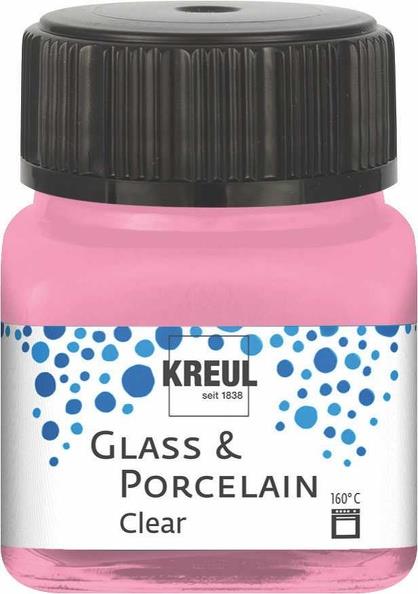Boja za porculan i staklo, 20 ml, transparent, roza