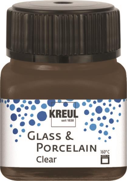 Boja za porculan i staklo, 20 ml, transparent, smeđa