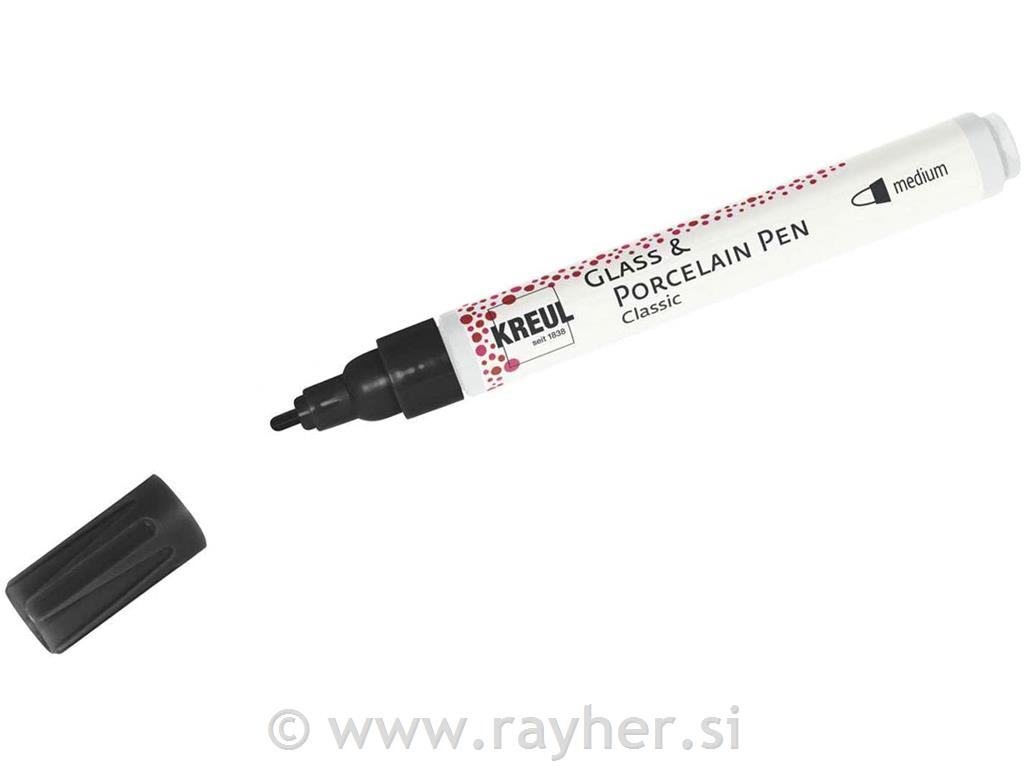 Flomaster za porculan, brilliant, crni
