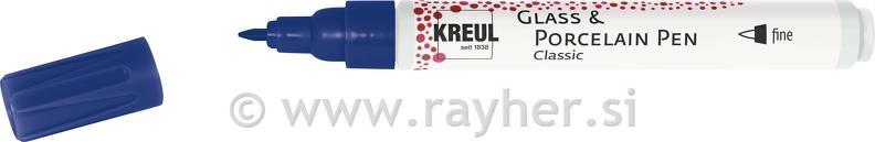 Marker za staklo i porcelan Fine plavi