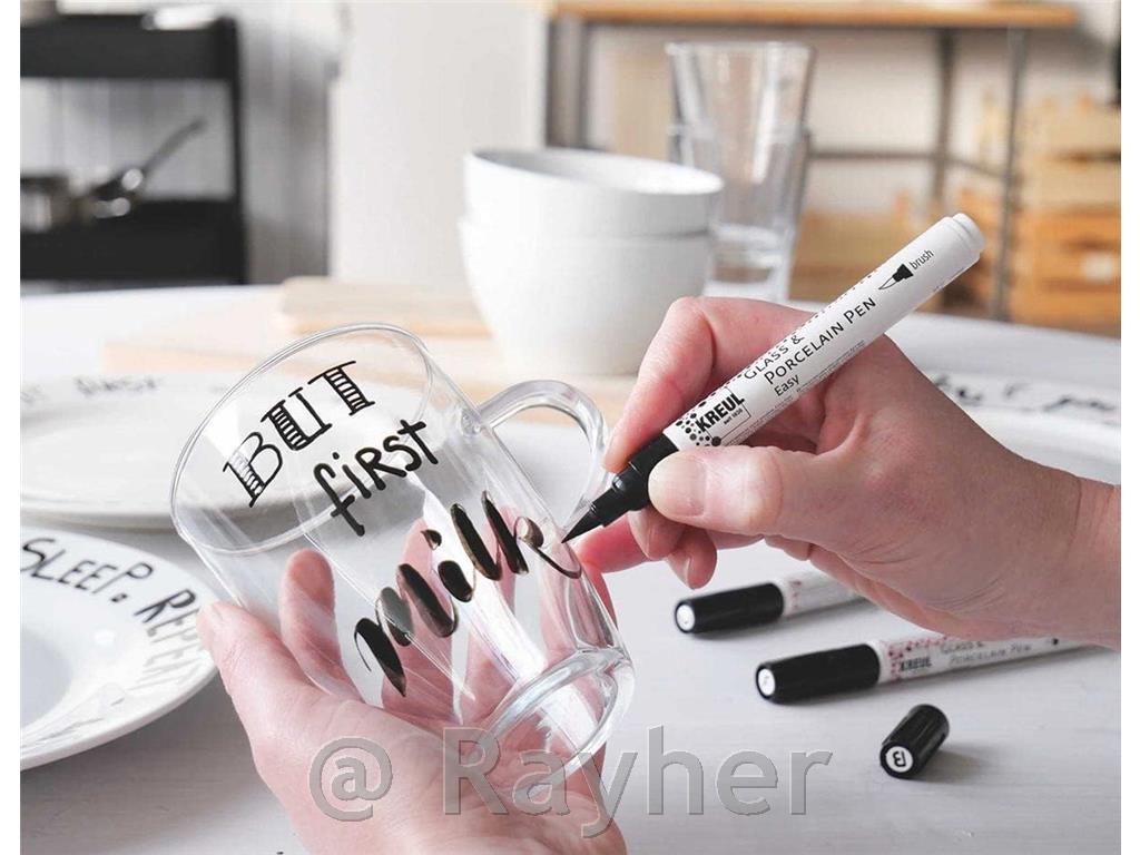 Flomaster za porculan, easy brush, crni