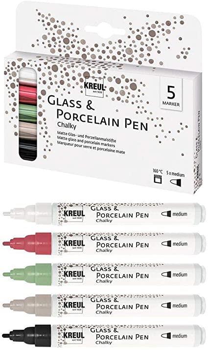 Flomastri za porcelan Chalky set 5