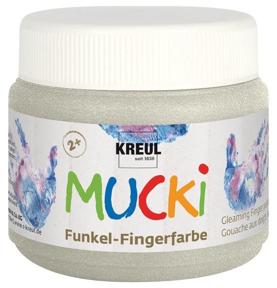 Boje za prste MUCKI 150 ml, srebrna