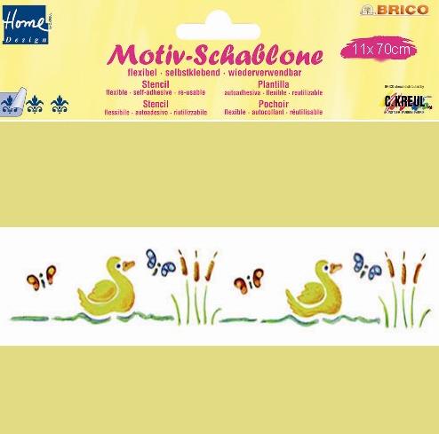 BRICO self-adhesive stencil Ducks 11 x 7