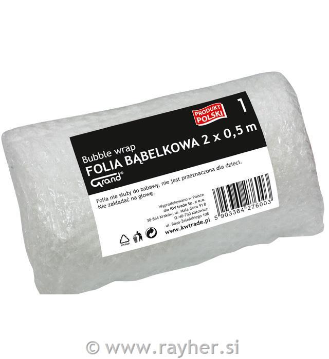 Mjehurićasta folija, 2m x 0,5 m