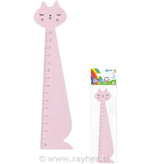 Lenjilo Pink Cat, drveno, 15 cm