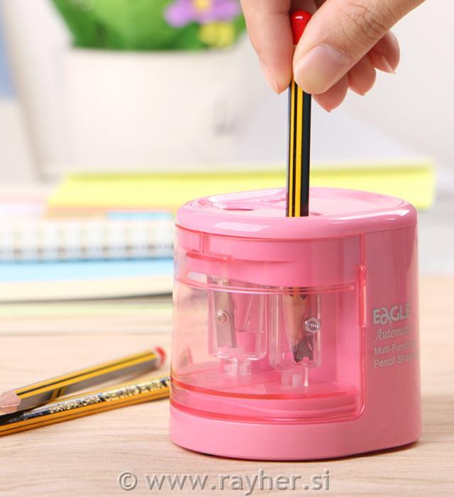 Sharpener, violet, 2 holes, pink