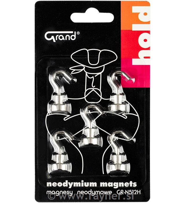 Magneti s kukom, 12 mm, set 5