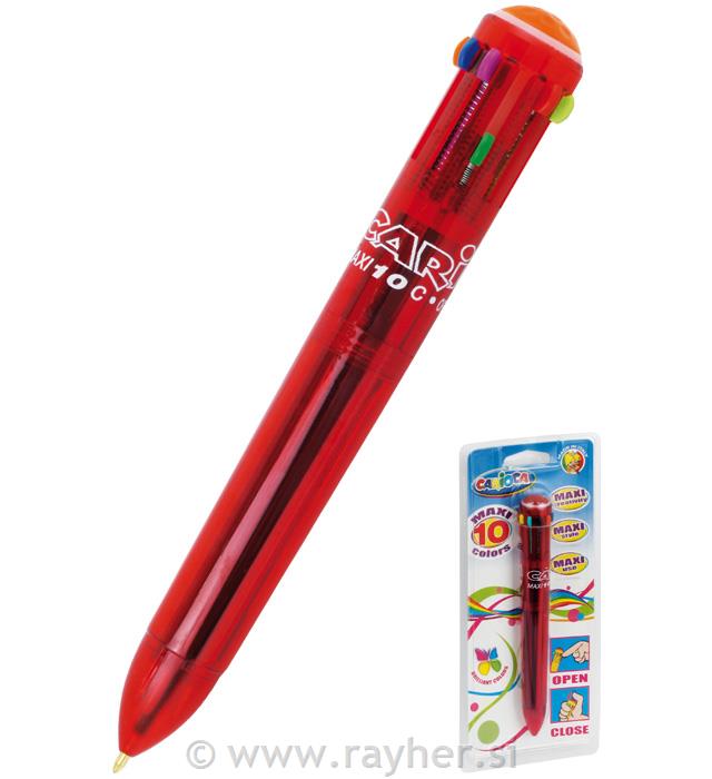 Kemična olovka multicolor, 10 boja