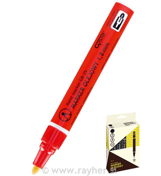 Oljni marker, Paint Grand, rdeč