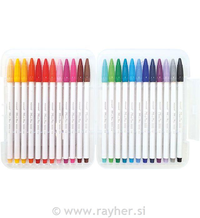 Flomastri Fineliner, Monami, 0,4 mm, set 24