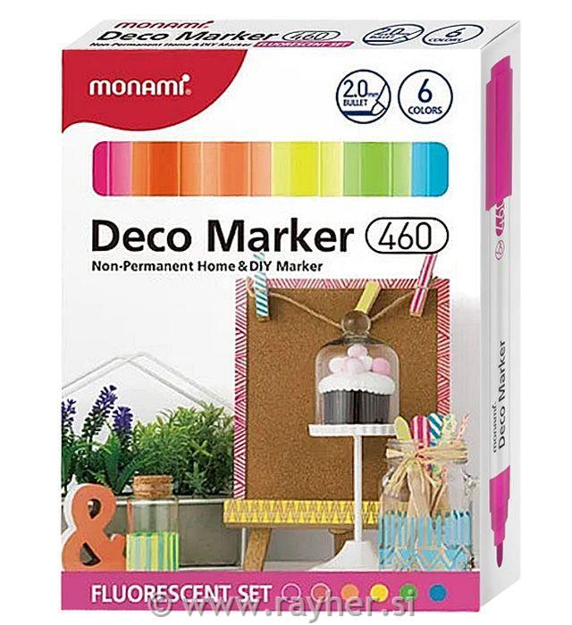 Akrilni markeri, set 6, Fluorescent
