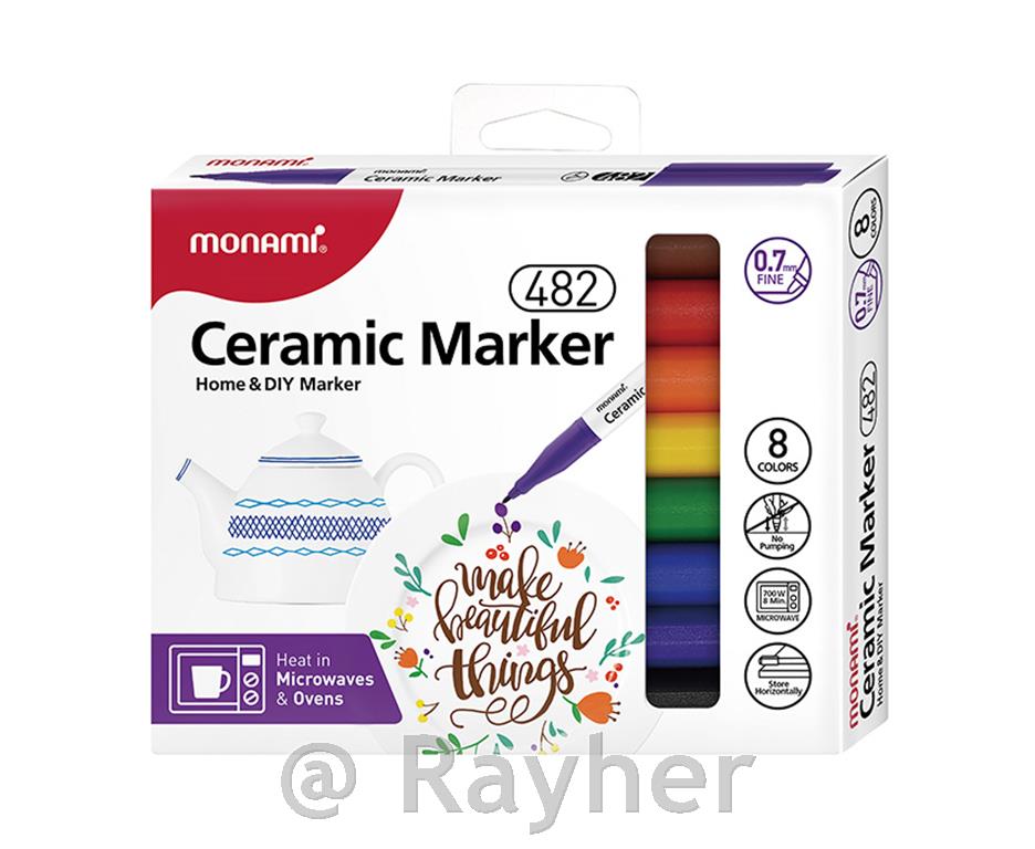 Porculanski markeri F Monami, set 8