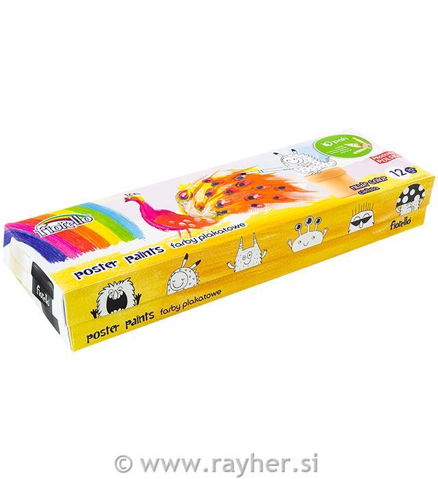 Tempera boje, 12 x 20 ml