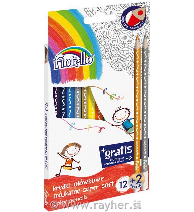 Bojice Fiorello, super soft, set 12 + 2
