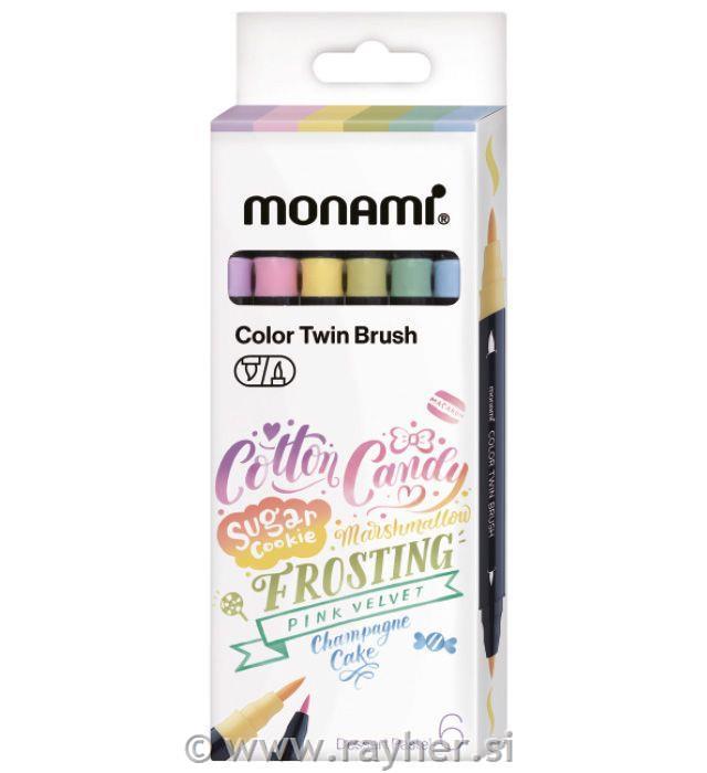 Akvarel Markeri Monami, set 6Dessert Pastel