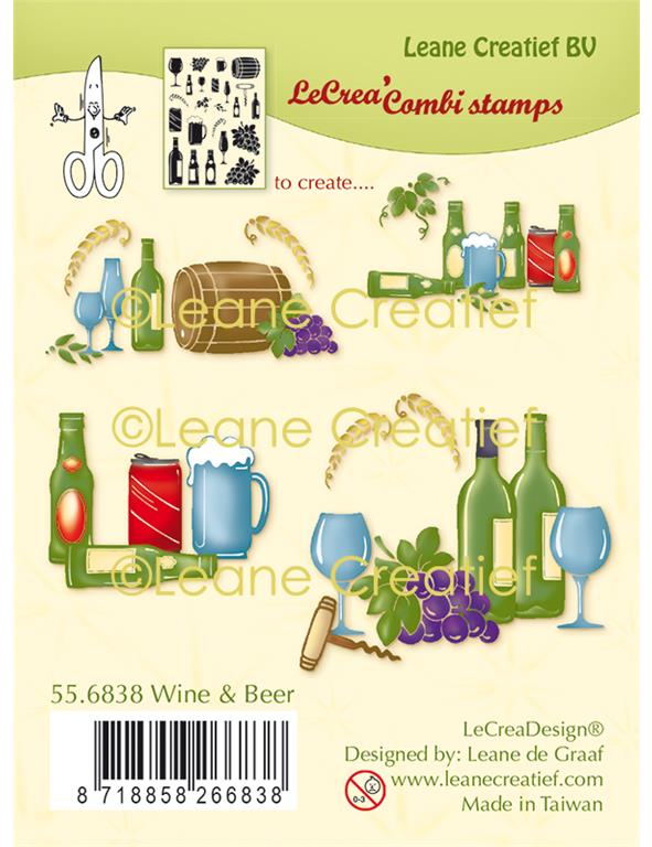 Štampiljka LeCreaDesign VINO IN PIVO