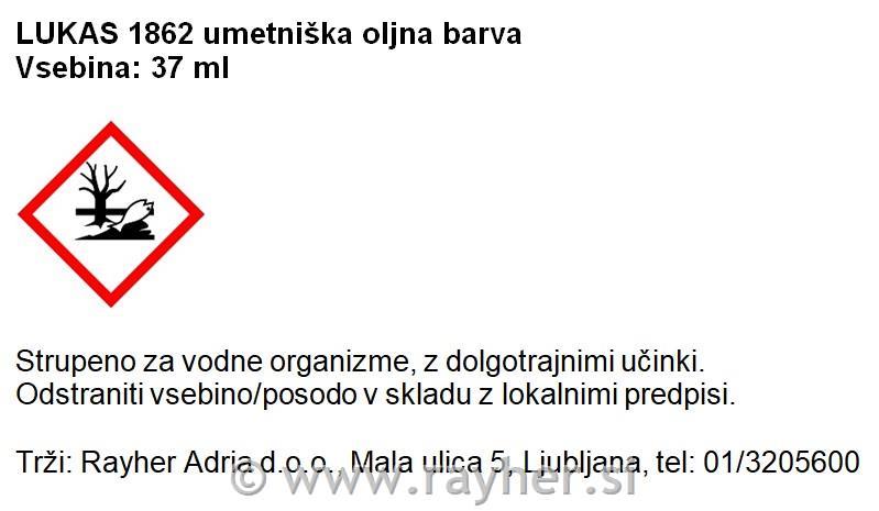 Lukas 1862 PRO uljana boja 37 mlTitanium White
