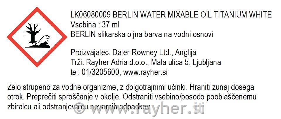 Lukas Berlin WM uljna boja 37 mlTitanium White