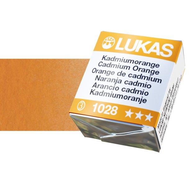 Lukas 1862 PRO akvarel boja u kockiCadmium Orange