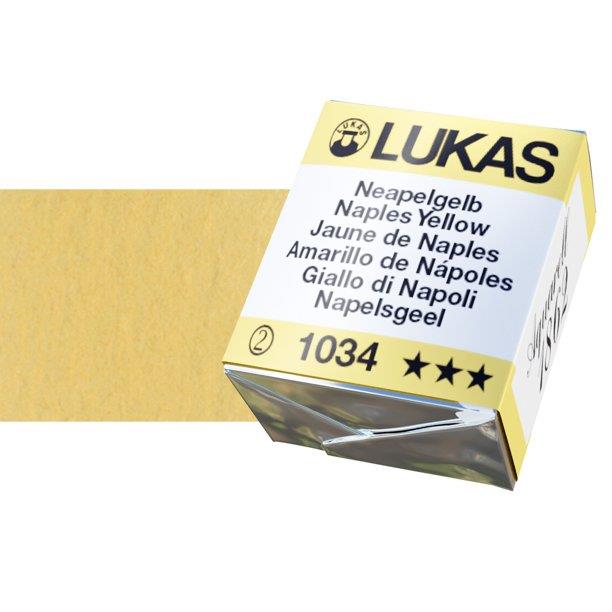 Lukas 1862 PRO akvarelna barva tabletka Naples Yellow
