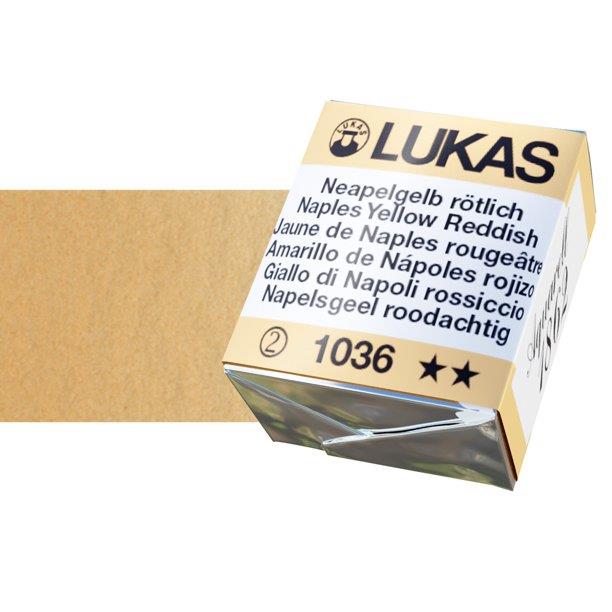 Lukas 1862 PRO akvarel boja u kockiNaples Yellow Redish