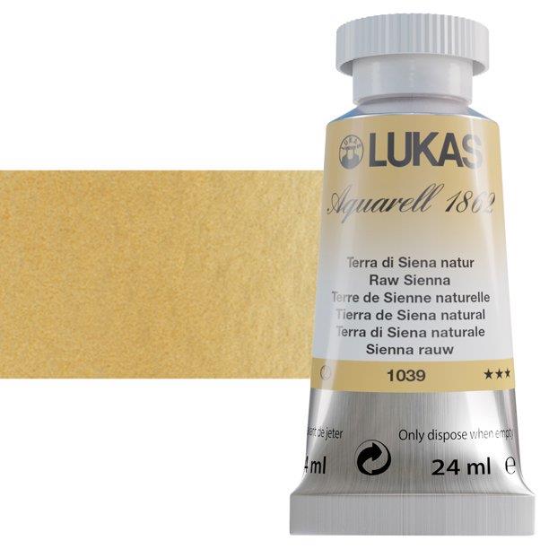 Lukas 1862 PRO akvarelna barva 24ml Raw Sienna