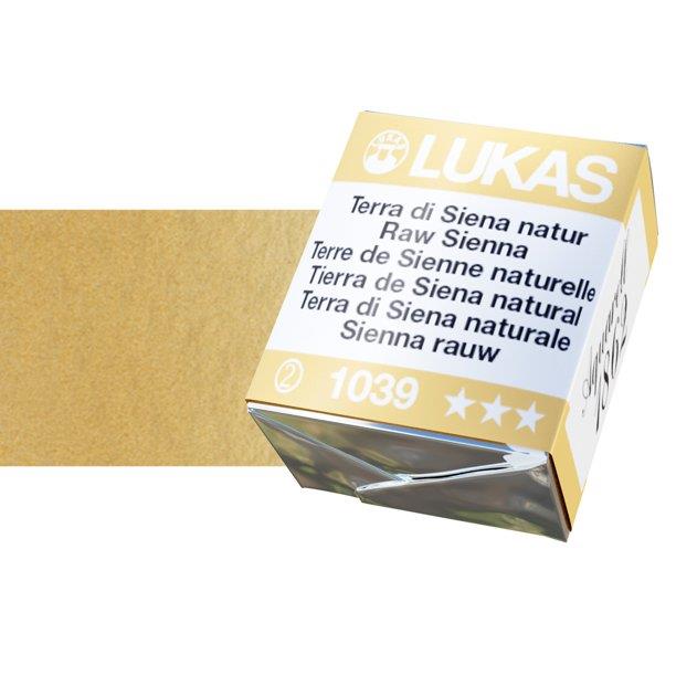 Lukas 1862 PRO akvarelna barva tabletka Raw Sienna