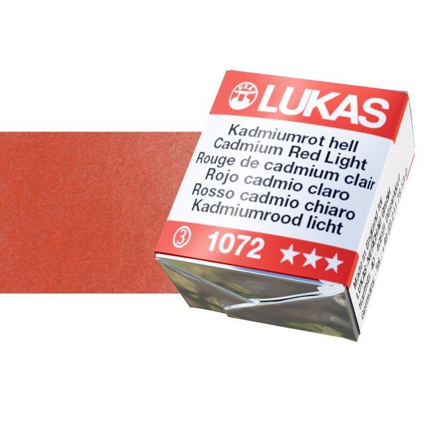 Lukas 1862 PRO akvarel boja u kockiCadmium Red Light