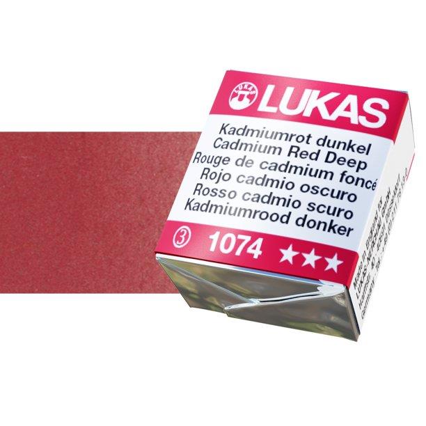 Lukas 1862 PRO akvarel boja u kockiCadmium Red Deep