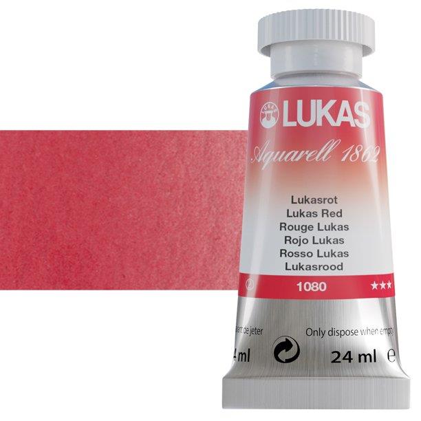 Lukas 1862 PRO akvarel boja 24 mlLukas Red