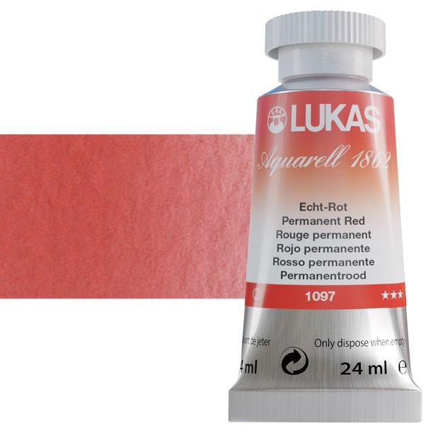 Lukas 1862 PRO akvarel boja 24 mlPermanent Red