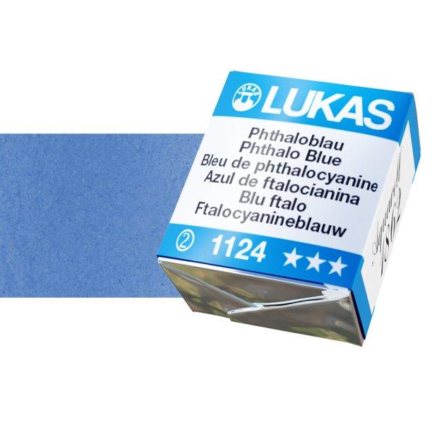 Lukas 1862 PRO akvarel boja u kockiPhthalo Blue