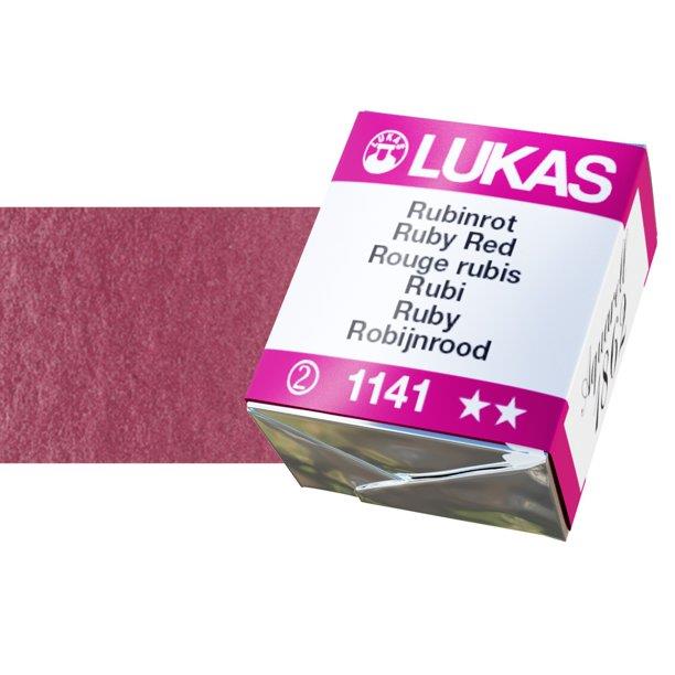 Lukas 1862 PRO akvarel boja u kockiRuby Red