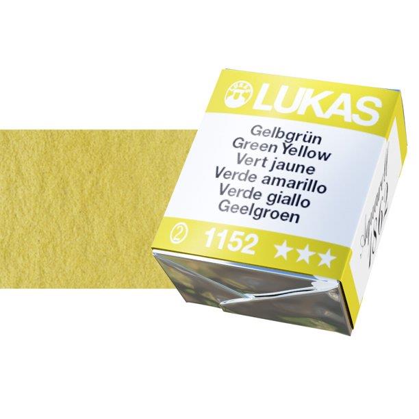 Lukas 1862 PRO akvarel boja u kockiGreen Yellow