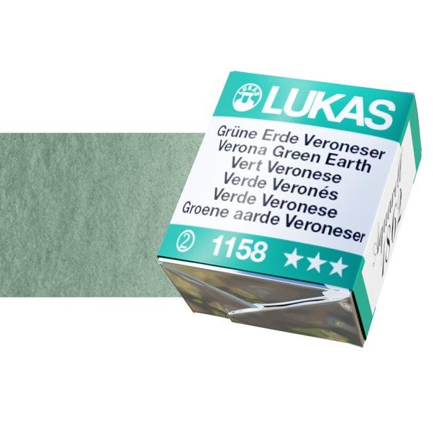 Lukas 1862 PRO akvarel boja u kockiVerona Green Earth
