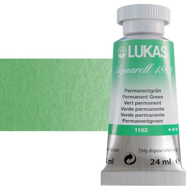Lukas 1862 PRO akvarel boja 24 mlPermanent Green