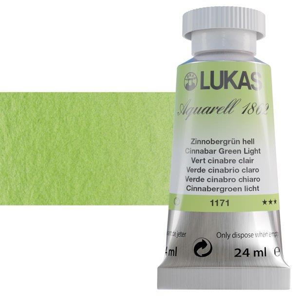 Lukas 1862 PRO akvarel boja 24 mlCinnober Green Light