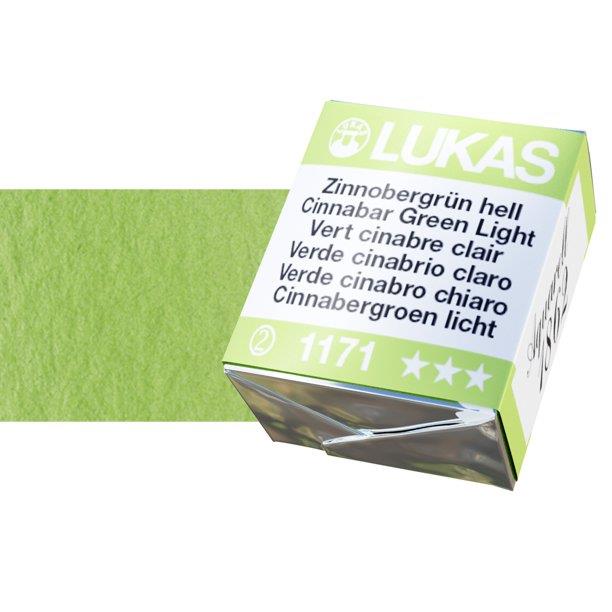Lukas 1862 PRO akvarel boja u kockiCinnober Green Light