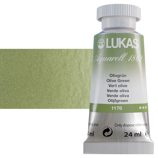 Lukas 1862 PRO akvarel boja 24 mlOlive Green