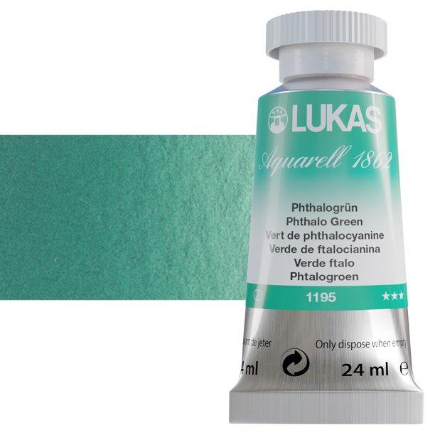 Lukas 1862 PRO akvarel boja 24 mlPhthalo Green