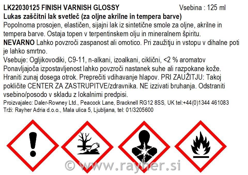 Lukas zaštitni lak sjajni 125 ml