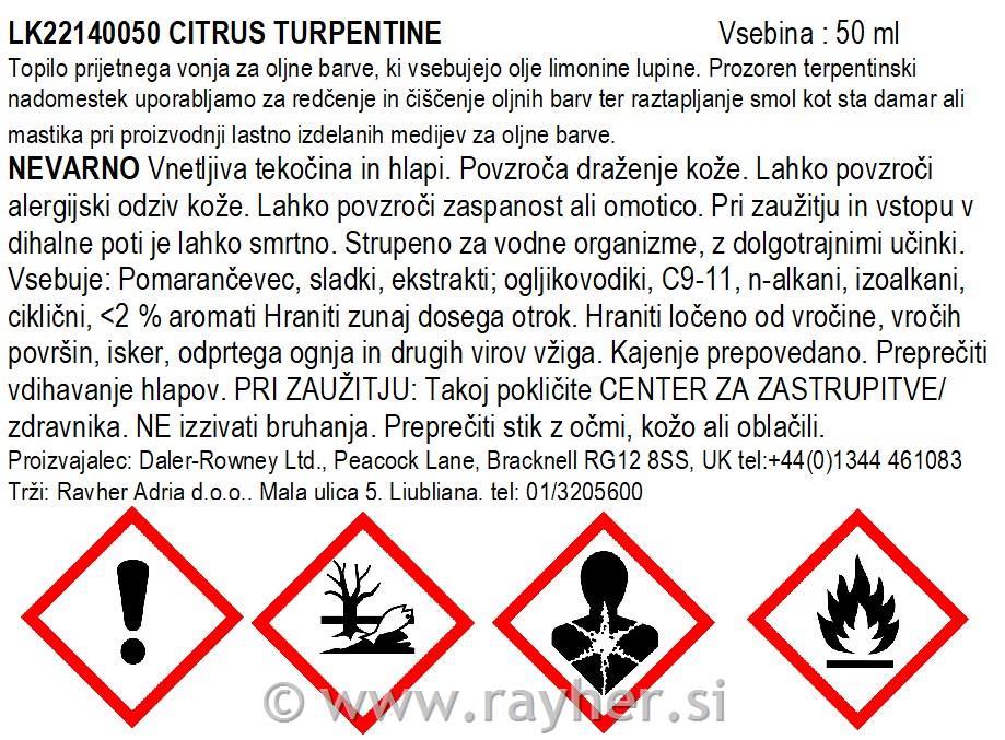 Lukas citrus terpentin 50 ml