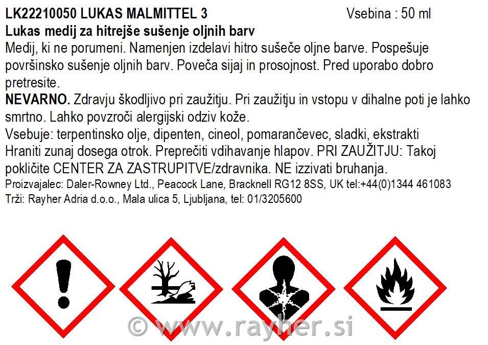 Lukas medij za brže sušenje 50 ml