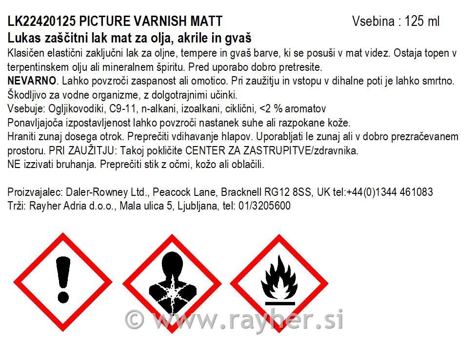 Lukas zaštitni lak mat 125 ml