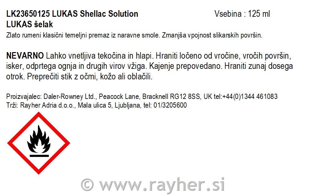 Lukas šelak 125 ml
